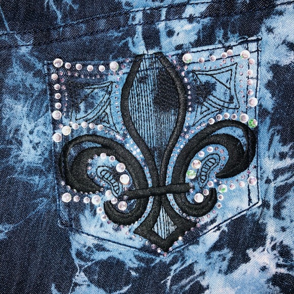 Dereon Mixed Colored Jeans - Picture 5 of 7